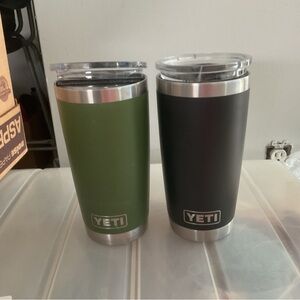 Pair 20 OZ YETI tumblers